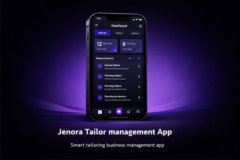 Jenora Tailor management App preview